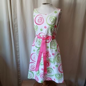 FUN Jessica Howard 12 dress w/ grosgrain belt